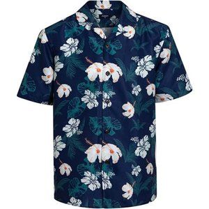 Hawaiian Shirts for Men Flower Casual Short Sleeve Regular Fit Mens Aloha Shirts